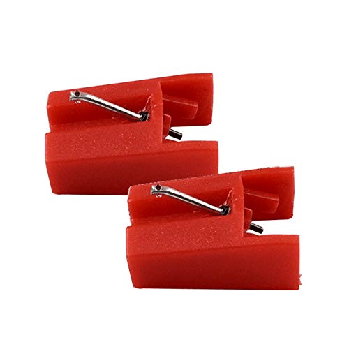 Ersatznadel für Plattenspieler ION ICT04RS - ION TTUSB, TTUSB10, ITTCD10, LPDock, LP2CD, LP2Flash, IProfile und Profile Flash (2 Stück) rot Ersatznadel für Plattenspieler ION ICT04RS - ION TTUSB, TTUSB10, ITTCD10, LPDock, LP2CD, LP2Flash, IProfile und Profile Flash (2 Stück) rot von Ywhomal