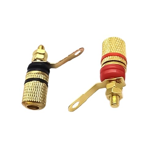 Ywmsfl 4 Mm Bindungsbananen Plug Lautsprecher Anschlüsse Bindung Nach Bananen Stecker Anschluss Klemme Gold Plated Easy Installation von Ywmsfl