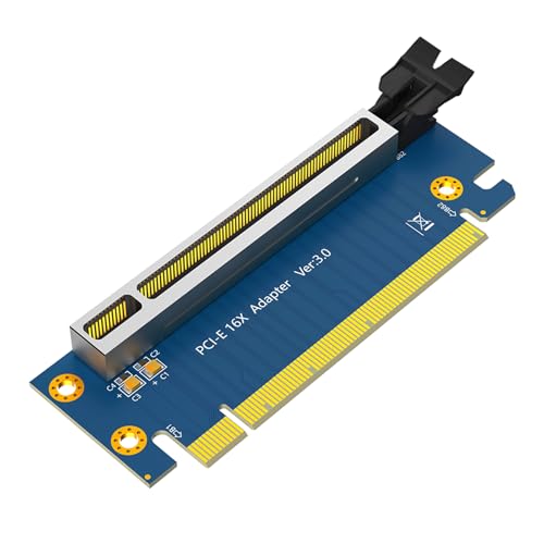 Ywmsfl 90 Grad PCIe 16x Bis X16 Risers Kartenadapter Mit Abgeschirmter Slot Für Computerverbindung Und Büroanwendung von Ywmsfl