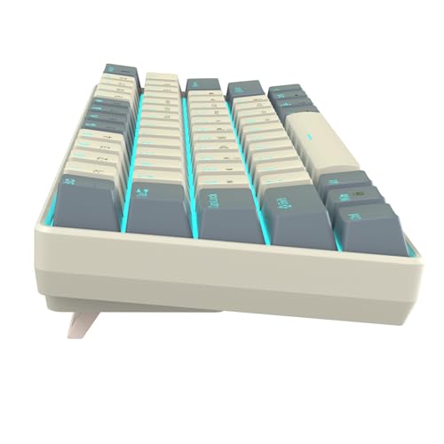 Ywmsfl Leistungsstarke, schnurgebundene mechanische Tastaturen mit anpassbarer eisblauer Hintergrundbeleuchtung für PC-Gamer von Ywmsfl