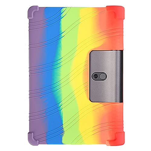 Yyyuluo Stand Silikon Weich Skin Stoßfest Gummischale Schutz Abdeckung Hüllen für Lenovo Yoga Smart Tab/Yoga Tab 5 YT-X705F 10.1 Zoll Tablet von Yyyuluo