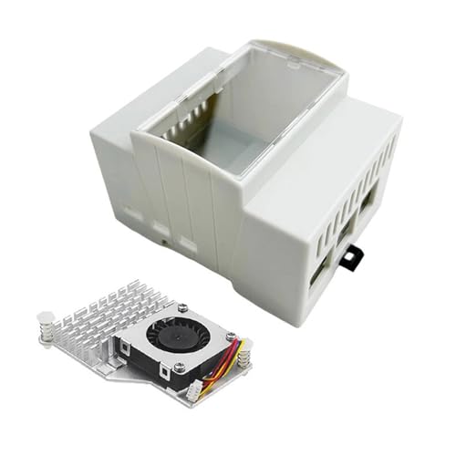 Yzdysg Robustes ABS Gehäusekoffer Optional Active Cooling Lüfter Wärme Für RPI5 Board DIN Easy Connection Connection Yzdysg Robustes ABS Gehäusekoffer Optional Active Cooling Lüfter Wärme Für RPI5 Board DIN Easy Connection Connection von Yzdysg