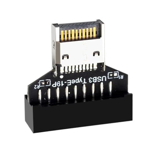 Yzdysg USB3.2 Type Zu USB3.0 19Pin 20pin Header Adapter Vertikaler Typ C Motherboard Umbau von Yzdysg
