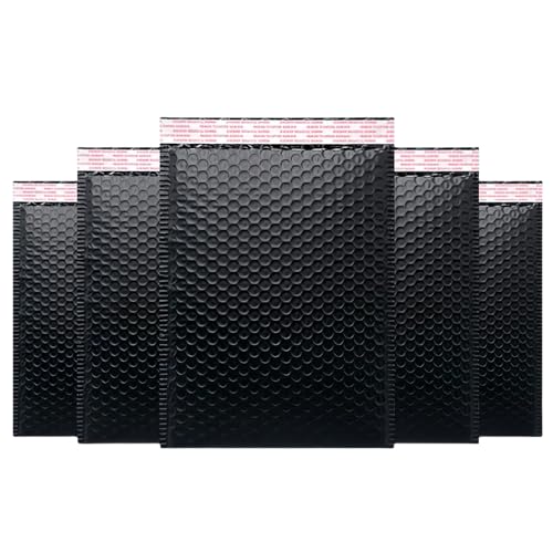 Kleine Luftpolster-Versandtaschen, 8,9 x 15,9 cm, 12 Stück, dick, für Geschäftspartys, blickdicht, selbstklebend, für Boutique-Versandtaschen, Schwarz Kleine Luftpolster-Versandtaschen, 8,9 x 15,9 cm, 12 Stück, dick, für Geschäftspartys, blickdicht, selbstklebend, für Boutique-Versandtaschen, Schwarz von Yzjcafriz