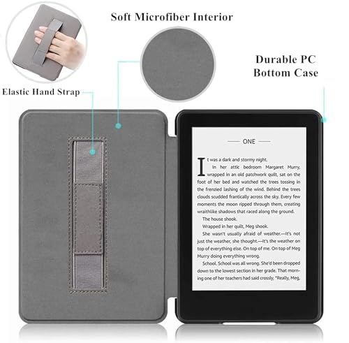 Yzlvigrous Cross Muster Gehäuse für Kindle 11. Gen 2024/2022, Ultra Slim PU 6 Zoll Abdeckung Mit Automatischem Schlaf Und Wake, Handgurt Design, Modell: RS23CV/C2V2L3 von Yzlvigrous