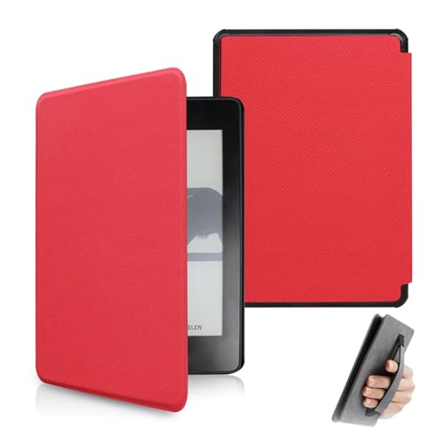 Yzlvigrous Cross Muster Gehäuse für Kindle 11. Gen 2024/2022, Ultra Slim PU 6 Zoll Abdeckung Mit Automatischem Schlaf Und Wake, Handgurt Design, Modell: RS23CV/C2V2L3 von Yzlvigrous