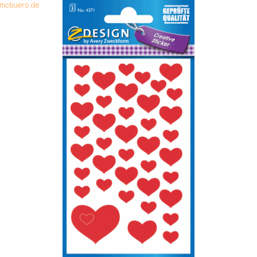 10 x Z-Design Sticker 76x120mm Papier 3 Bogen Motiv Herzen 10 x Z-Design Sticker 76x120mm Papier 3 Bogen Motiv Herzen von Z-Design
