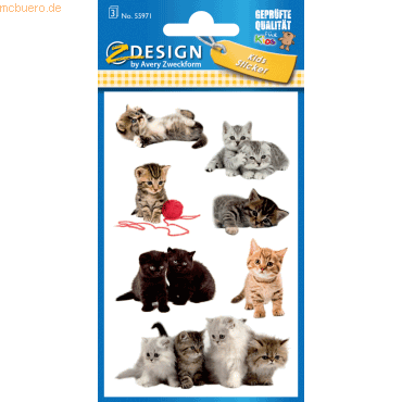 10 x Z-Design Sticker 76x120mm Papier 3 Bogen Motiv Katzen photorealis 10 x Z-Design Sticker 76x120mm Papier 3 Bogen Motiv Katzen photorealis von Z-Design