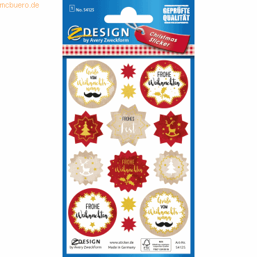Z-Design Weihnachtssticker Papier Weihnachtswünsche mehrfarbig 14 Aufk Z-Design Weihnachtssticker Papier Weihnachtswünsche mehrfarbig 14 Aufk von Z-Design
