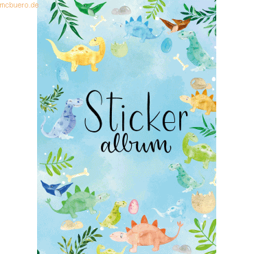 Z-Design Stickeralbum Kids A5 Motiv Dino 16 Steiten von Z-Design