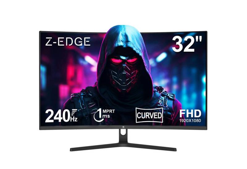 Z-EDGE LED Monitor Curved-Gaming-Monitor (81 cm/32 ", 1920 x 1080 px, FHD, 1 ms Reaktionszeit, 240 Hz, LCD) von Z-EDGE