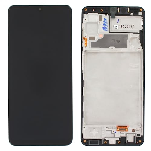 Original Samsung Galaxy A22 4G 2021 A225F LCD Display Touch Screen Glas Digitizer Bildschirm mit Rahmen (Service Pack) GH82-25944A Schwarz von Z.M.C