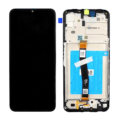 Original Samsung Galaxy A22 5G 2021 A226B LCD Display Touch Screen Glas Digitizer Bildschirm mit Rahmen (Service Pack) GH81-20694A Schwarz von Z.M.C