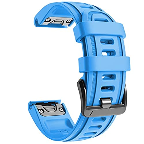 ZACLAY 20 mm schwarze Schnalle, kompatibel mit Fenix 6S Uhrenarmband, 20 mm Sport-Uhrenarmband für Fenix 5S/5S Plus/Fenix 7S/Fenix 6S Pro/D2 Delta S Smartwatch (Blau) von ZACLAY