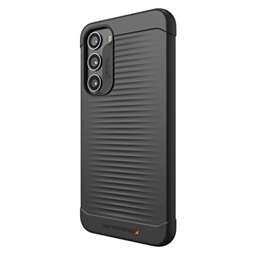 Gear4 Havana D30 Protective Case for Samsung Galaxy S23+, 6.6in, Slim, Shockproof, Impact Protection, Wireless Charging, Lightweight, Reinforced Edges, Eco-Friendly Case, (Black) von ZAGG