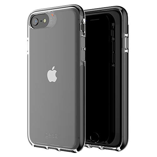Gear4 Piccadilly Designed für iPhone SE (2020) Hülle, Schutzhülle Geschützt durch D3O Handyhülle - Schwarz, 8742915000, Piccadilly schwarz von ZAGG