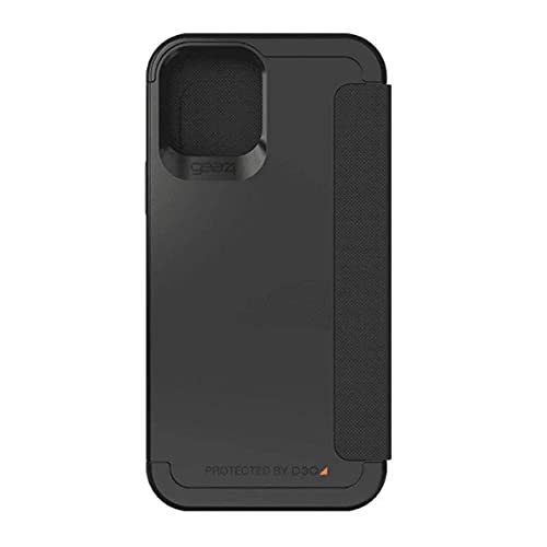 Gear4 Wembley Flip Fred Compatible with iPhone 12 Pro Max 6.7 Case, Advanced Impact Protection with Integrated D3O Technology, Anti-Yellowing, Phone Cover – Black, 42189 von ZAGG