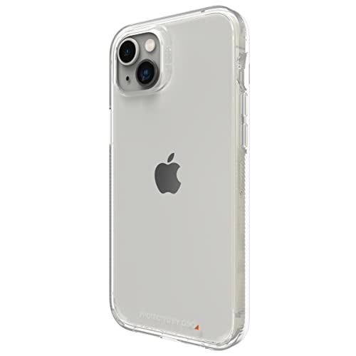 Gear4 ZAGG Crystal Palace Clear Case for iPhone 14 Plus, (13ft/4m) Drop Protection, Military Grade Polycarbonat Backplate, D30 Edge to Edge Protection, Anti-Vergilbung, Wireless Charging von ZAGG