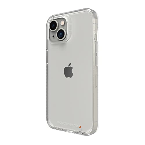 Gear4 ZAGG Crystal Palace Clear Case für iPhone 14, (13ft/4m) Drop Protection, Military Grade Polycarbonat Backplate, D30 Edge-to-Edge Protection, Anti-Vergilbung, kabelloses Laden von ZAGG