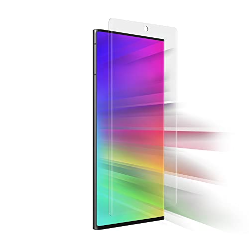 InvisibleShield Fusion XTR Curve für Samsung Galaxy S22 Ultra - Flexibler Hybrid-Displayschutz - mit D3O - Blaulichtfilter - Ultra Touch Sensitive - Biometrische Technologie - für gewölbte Bildschirme von ZAGG