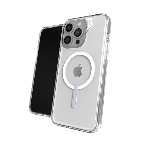 ZAGG Crystal Palace Schutzhülle für Apple iPhone 15 Pro Max, MagSafe,4 m Fallschutz, kabelloses Laden, Graphene, verbesserte Griffigkeit, klar von ZAGG