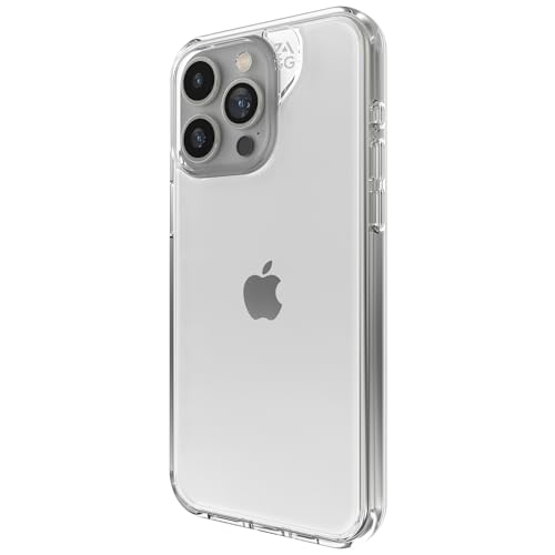 ZAGG Crystal Palace Schutzhülle für Apple iPhone 15 Pro Max, MagSafe,4 m Fallschutz, kabelloses Laden, Graphene, verbesserte Griffigkeit, klar von ZAGG