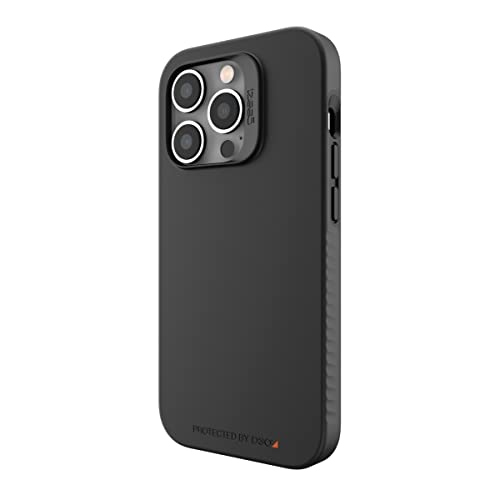 ZAGG Gear 4 Rio D30 Schutzhülle Kompatibel mit iPhone 14 Pro, Stoßfest, MagSafe Kompatibel, Wireless Charging, 5G, (Schwarz) von ZAGG