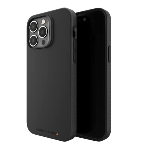 ZAGG Gear 4 Rio D30 Schutzhülle Kompatibel mit iPhone 14 Pro Max, Stoßfest, MagSafe Kompatibel, Wireless Charging, 5G, (Schwarz) von ZAGG