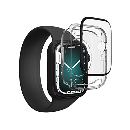 ZAGG Invisbleshield Fusion 360 Displayschutz für Apple Watch Series 7 und Series 8, (45 mm) – Technisches Hybrid-Glas – Transparent von ZAGG