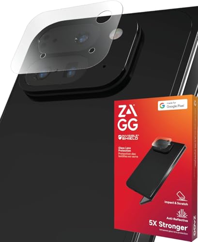 ZAGG InvisibleShield Glass Elite (Kamera), Schutz der Kamerallinse aus gehärtetem Glas für Google Pixel 9 Pro XL, volle Abdeckung, antireflex, schmutzabweisend, kratzfest, stossfest (Transparent) von ZAGG