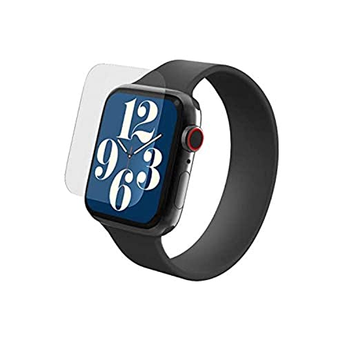 ZAGG InvisibleShield Ultra Clear + für die Apple Watch Serie 6/SE/5/4 (44 mm Bildschirm), Aufprallschutz, berührungsempfindlich, einfache Anwendung, vollständige Abdeckung von ZAGG