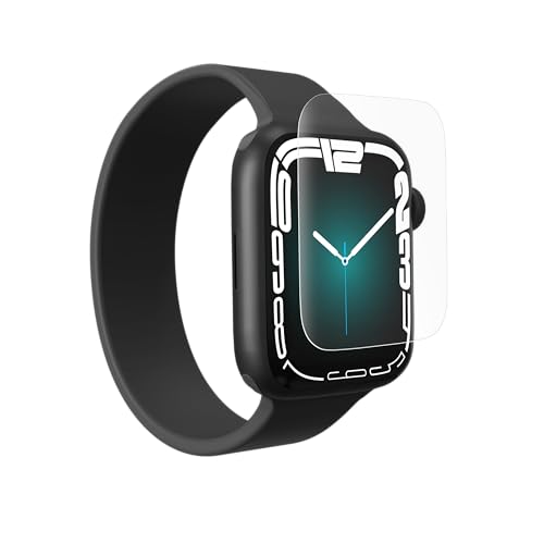 ZAGG InvisibleShield Ultra Clear Apple Watch Series 7 (45 mm) (Display) - Aufprallschutz, berührungsempfindlich, einfache Anwendung, vollständige Abdeckung von ZAGG