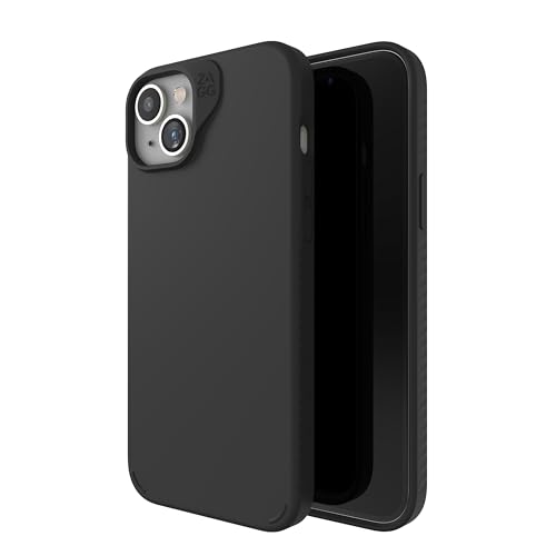 ZAGG Manhattan Snap, Graphen-verstärkte Hülle für iPhone 14 Plus und iPhone 15 Plus [6.7-Inch], MagSafe kompatibel, schlankes und weiches Design, stossfeste Abdeckung für die Rückseite (Schwarz) von ZAGG