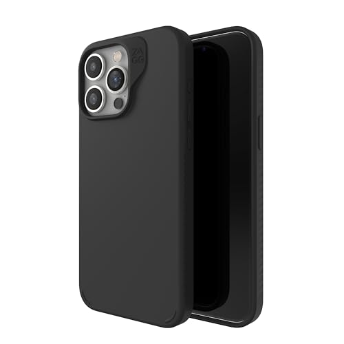 ZAGG Manhattan Snap, Graphen-verstärkte Hülle für iPhone 15 Pro Max [6.7-Inch], MagSafe kompatibel, schlankes und weiches Design, stossfeste Abdeckung für die Rückseite (Schwarz) von ZAGG