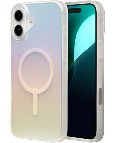 ZAGG Milan Snap, Graphen-verstärkte Hülle für iPhone 16 Plus [6.7-Inch], MagSafe-kompatibel, kein Vergilben, schlankes Design, sicherer Griff, modisch, stoßfest, Rückabdeckung (Irisierend) von ZAGG