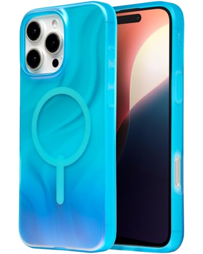ZAGG Milan Snap, Graphen-verstärkte Hülle für iPhone 16 Pro Max [6.9-Inch], MagSafe-kompatibel, kein Vergilben, schlankes Design, sicherer Griff, modisch, stoßfest, Rückabdeckung (Tiefes Aurora) von ZAGG