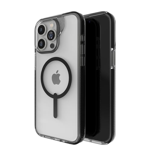 ZAGG Santa Cruz Snap Case für iPhone 15 Pro Max - iPhone MagSafe Handyhülle, Fallschutz (4 m), strapazierfähiges Graphen, Anti-Vergilbungs- und Kratzfeste iPhone-Hülle, Schwarz von ZAGG