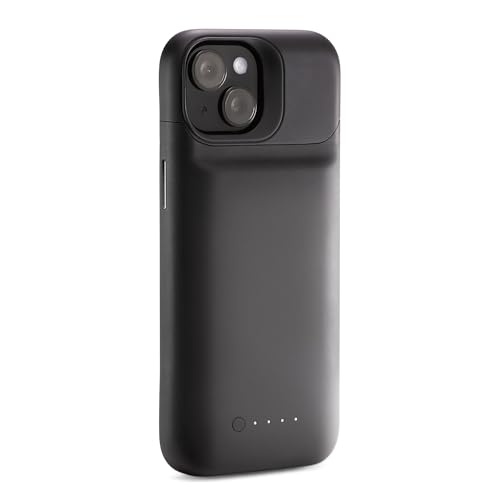 ZAGG mophie Juice Pack, Power Bank für iPhone 15, 2.400mAh Hülle mit Akku für +50% extra Akkulaufzeit, 6-Fuß Fallschutz, schlankes Design, LED-Betriebsanzeige, USB-C-Anschluss (Schwarz) von ZAGG