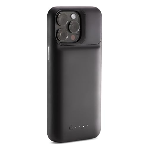ZAGG mophie Juice Pack, Power Bank für iPhone 15 Pro Max, 3.000mAh Hülle mit Akku für extra Akkulaufzeit, 6-Fuß Fallschutz, schlankes Design, LED-Betriebsanzeige, USB-C-Anschluss (Schwarz) von ZAGG