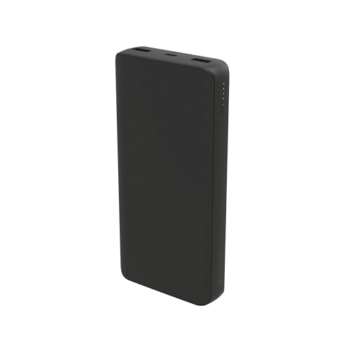 ZAGG mophie Powerstation XL 20K, Power Bank, 20.000mAh mobiles Akku Pack mit 20W USB-C PD Schnellladung, Zwei USB-A Ports, LED Betriebsanzeige, geeignet für Geräte mit USB-C, USB-A, Apple (Schwarz) von ZAGG