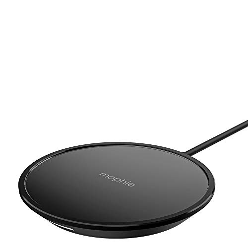 mophie Wireless Charging pad Mini - 7.5W Fast Charging - Made for Apple iPhone and AirPods - Polished Finish - Black (UK Plug) von ZAGG