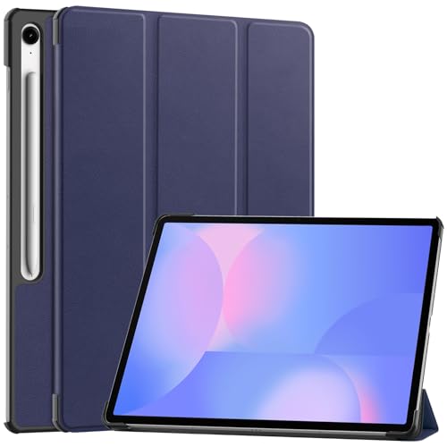 Kompatibel mit Galaxy Tab S10 FE Plus/S10 FE+ 13,3 Zoll X620 / X626B Hülle Tablet Tri-Fold Multi-Viewing Angles, leichte Schutzhülle, harte PC-Schale, automatische Wake Sleep (blau) von ZAGLDD