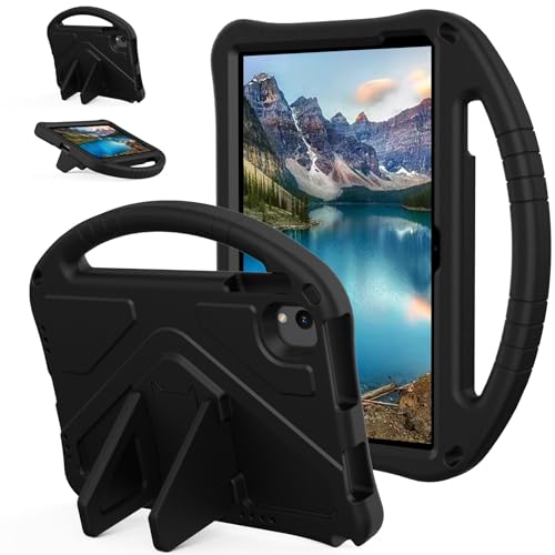 Kompatibel mit Urao C107 25,7 cm (10,1 Zoll) Jeazans OC101/C107 Android (2024), leichte EVA-Tablet-Hülle mit verstellbarem Riemen, stoßfestem Griff und Ständer, tragbare Schutzhülle (schwarz) von ZAGLDD