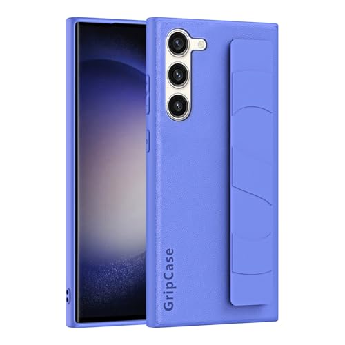 Schlanke Schutzhülle für Samsung Galaxy S22, mit verstellbarer Handschlaufe und leichtem Design, luxuriöse, stoßfeste Schutzhülle, weiches Armband, Violett Schlanke Schutzhülle für Samsung Galaxy S22, mit verstellbarer Handschlaufe und leichtem Design, luxuriöse, stoßfeste Schutzhülle, weiches Armband, Violett von ZAGLDD