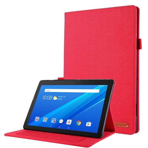 Schlanke Schutzhülle kompatibel mit Lenovo Tab M10 TB-X605F/X505F, stoßfest, Smart-Folio-Schutzhülle mit automatischer Wake-/Sleep-Funktion, weiche TPU-Rückseite für M10 TB-X605F/X505F 10 Zoll (25,4 von ZAGLDD