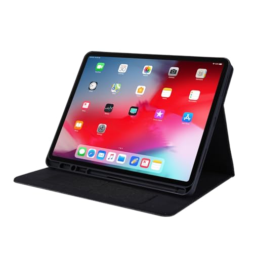 Schlanke Tablet-Hülle, kompatibel mit iPad Air 33 cm (13 Zoll), M3 2025 / M2 2024 mit Stifthalter, dreifach faltbarer Ständer, robuste Hülle mit automatischer Wake/Sleep-Funktion, Schwarz von ZAGLDD