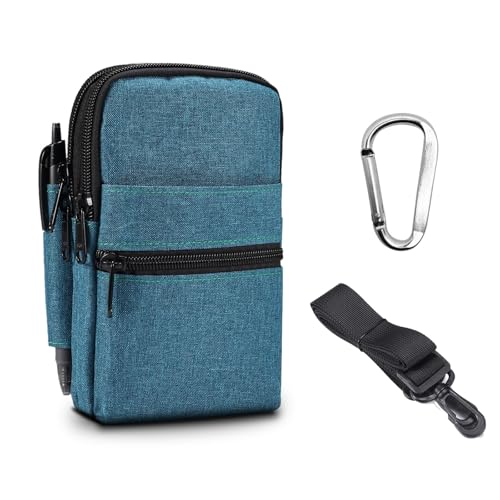 Umhängetasche für Herren, Gürteltasche, kompatibel mit Galaxy S25/S24/S23/S22/S21 Ultra/Pixel 8 Pro/7 Pro/6 Pro, Schutzhülle kompatibel mit iPhone 16/15/14/13/12 Pro Max (blau) von ZAGLDD
