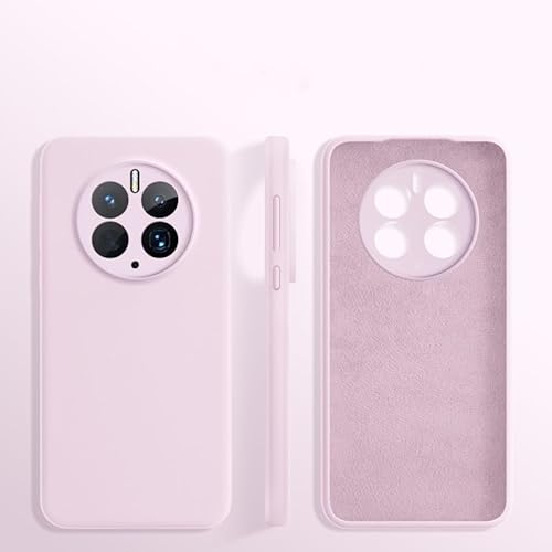 ZAGLDD Kompatibel mit Huawei Mate 50 Pro, vollständiger Kameraschutz, stoßfest, vollständig abgedeckt, weiche Gel-Gummi-Schutzhülle, kratzfest, weich (Hellrosa) von ZAGLDD