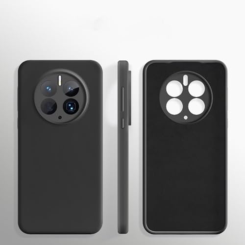 ZAGLDD Kompatibel mit Huawei Mate 50 Pro, vollständiger Kameraschutz, stoßfest, vollständig abgedeckt, weiche Gel-Gummi-Schutzhülle, kratzfest, weich (schwarz) von ZAGLDD