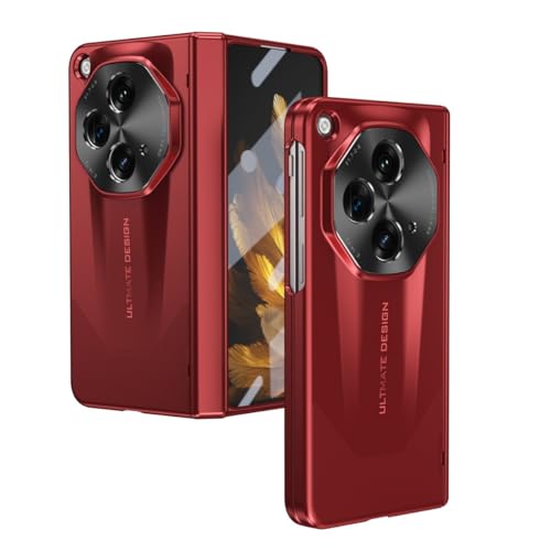 ZAGLDD Kompatibel mit Oneplus Open Case mit Displayschutzfolie und Scharnierschutz, kompatibel mit Oneplus Open, stoßfest, sturzsicher, Anti-Fingerabdruck, robuste Schutzhülle, Rot ZAGLDD Kompatibel mit Oneplus Open Case mit Displayschutzfolie und Scharnierschutz, kompatibel mit Oneplus Open, stoßfest, sturzsicher, Anti-Fingerabdruck, robuste Schutzhülle, Rot von ZAGLDD